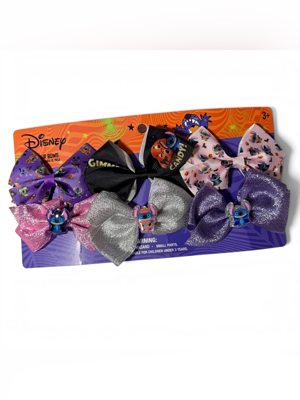 NEW Disney Stitch Halloween Bow Hair Clips